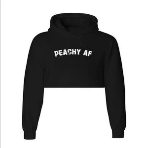 Peachy AF Cropped Hoodie